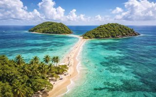 vue-aerienne-tombolo-martinique-tropicale