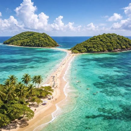 vue-aerienne-tombolo-martinique-tropicale