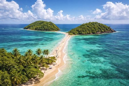 vue-aerienne-tombolo-martinique-tropicale