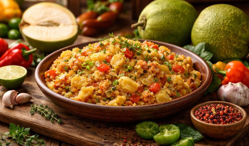 migan-fruit-pain-table-bois