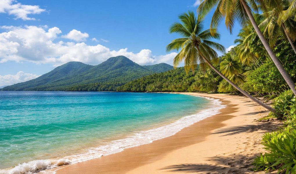 plage-martinique-sable-cocotiers-montagnes