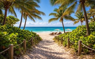 plage-tropicale-palmiers-vagues-transats