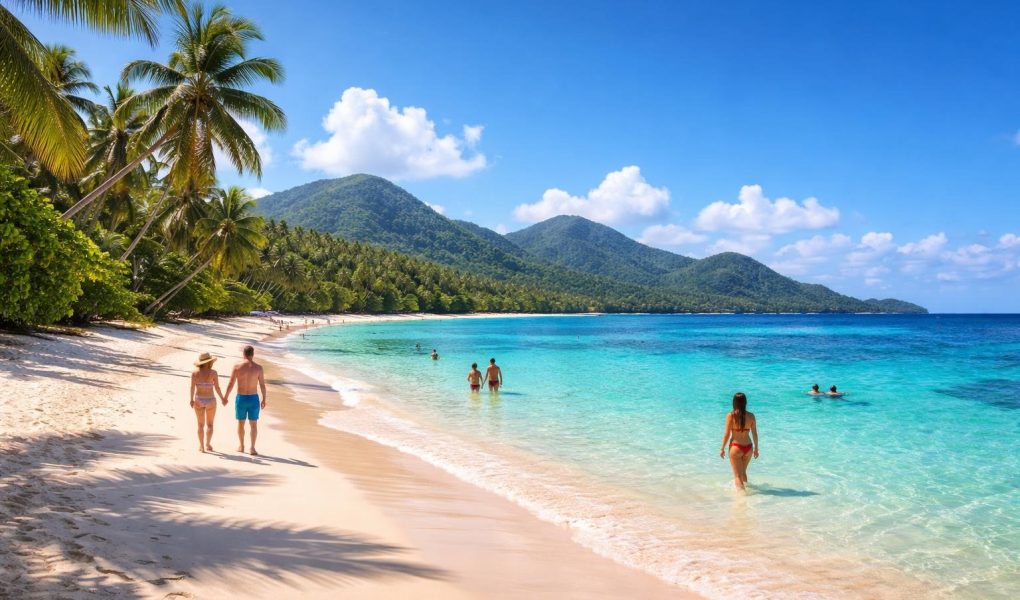 plage-tropicale-sable-cocotiers-mer-turquoise