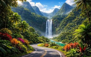 paysage-tropical-montagnes-cascade-vegetation