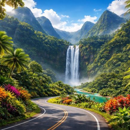 paysage-tropical-montagnes-cascade-vegetation