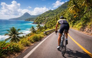cycliste-route-cotiere-martinique-tropicale