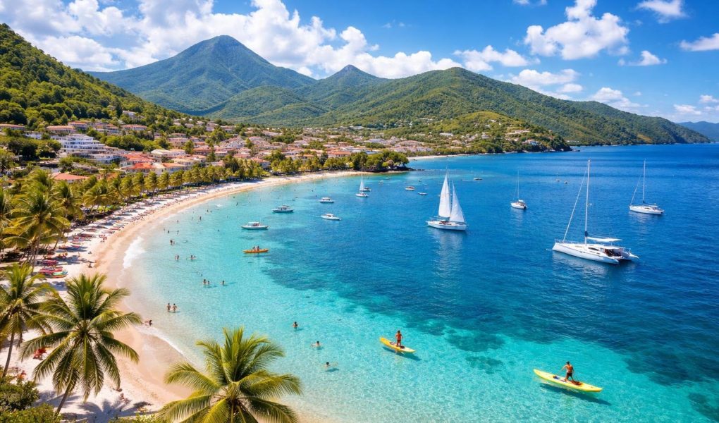 schoelcher-plages-montagnes-voiliers-ciel-bleu