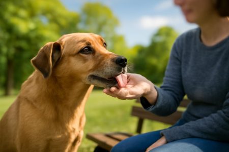 Pourquoi les chiens nous lèchent les mains ?